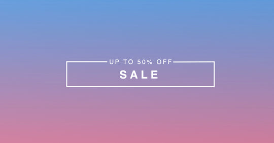 Mayablue.ca's up to %50 off sale banner 
