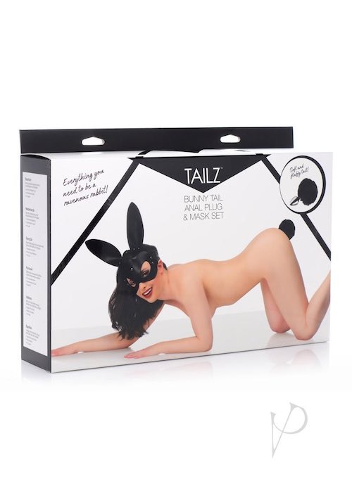 XR Brands Tailz Bunny Mask With Plug