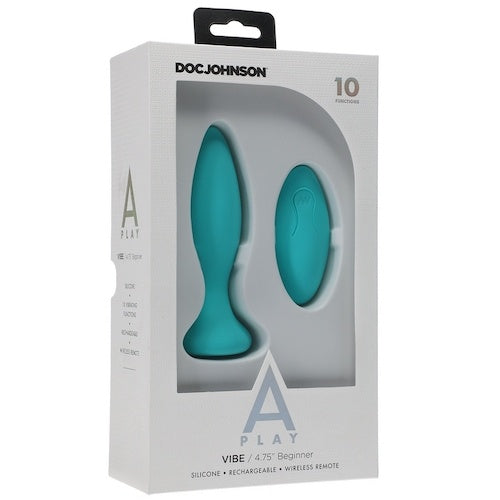 Doc Johnson A-Play Beginner Vibe Anal Plug with Remote (2 Colours)