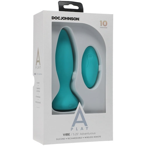 Doc Johnson A-Play Adventurous Vibe  Anal Plug with Remote (2 Colours)