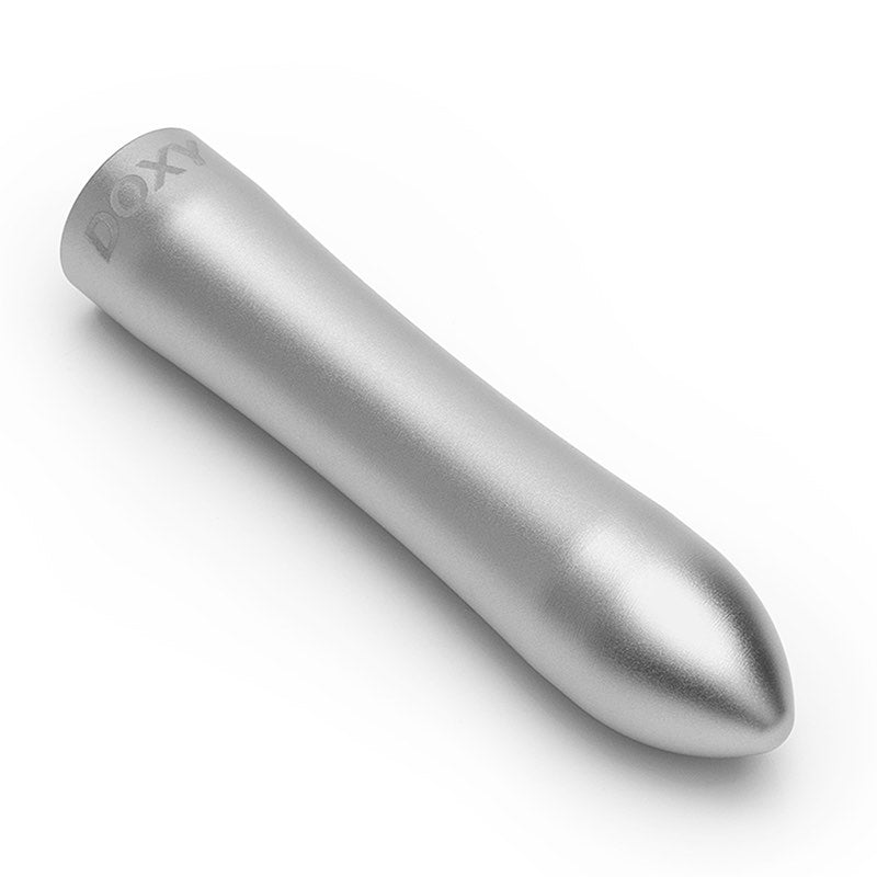 Doxy 4.5 inch Rechargeable Vibrator Silver