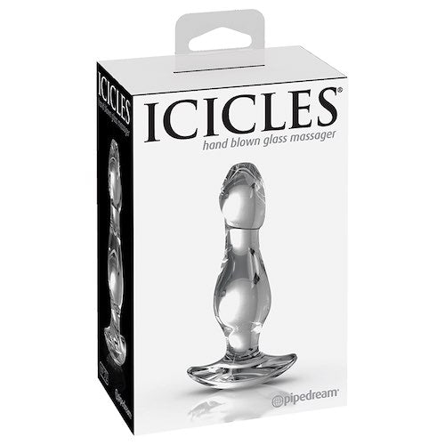 Pipedream Icicles No.72 Plug With Base-Clear