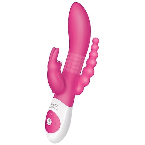 The Beaded D.P. Rabbit Rechargeable-Hot Pink