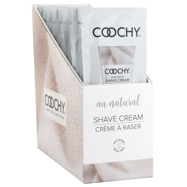 Shave Cream - Au Natural 24pc | 15ml - Foil - DISPLAY