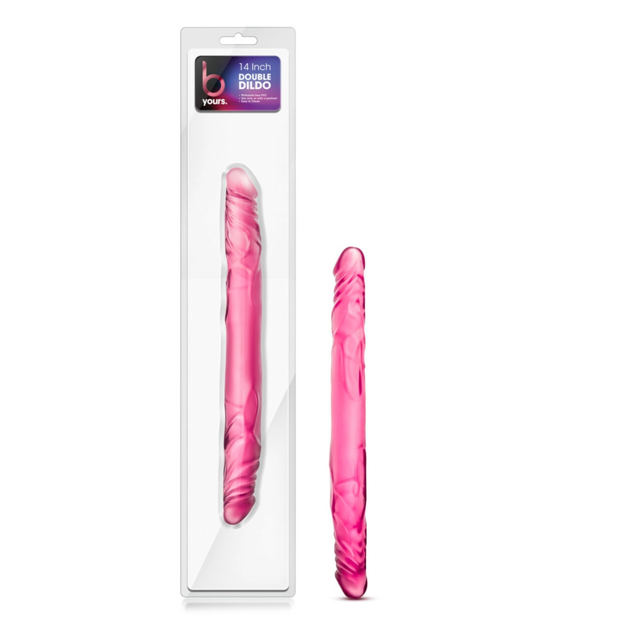 BLUSH B Yours - 14" Double Dildo - Pink